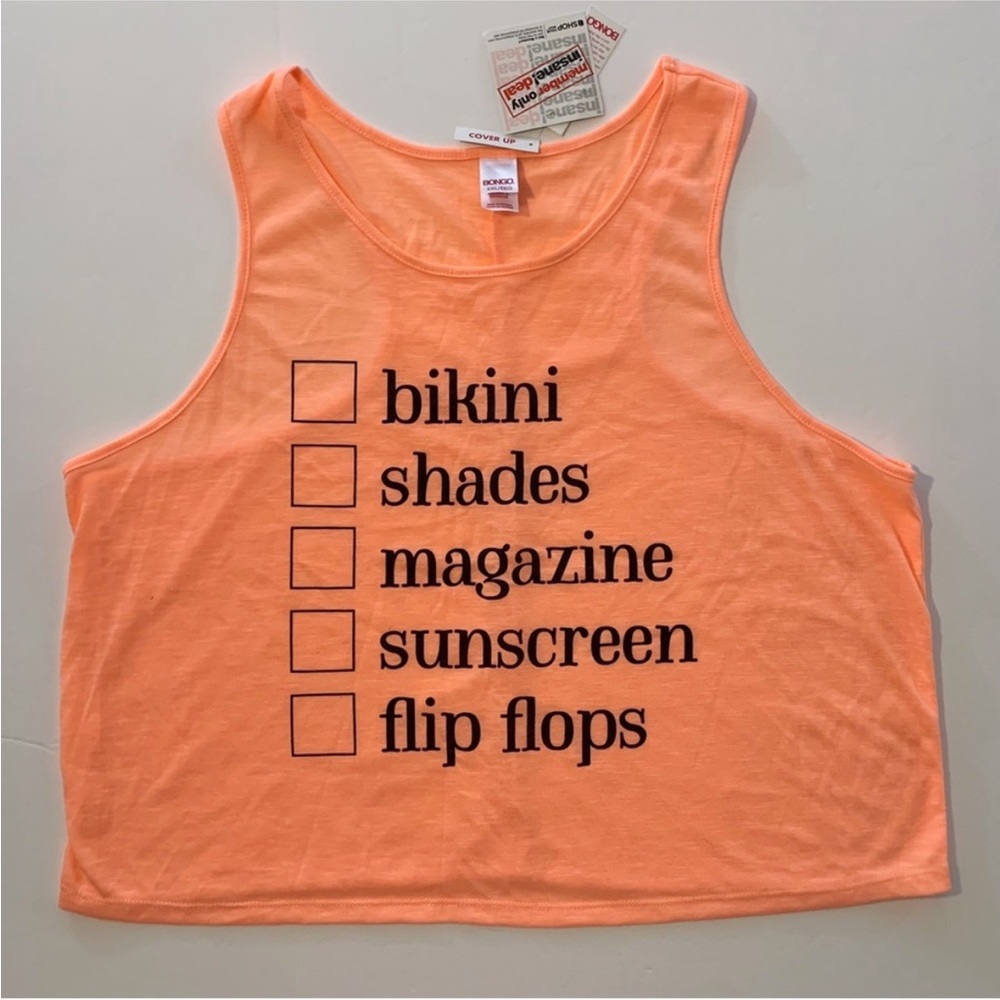 BONGO Summer Beach Cover-Up Tank